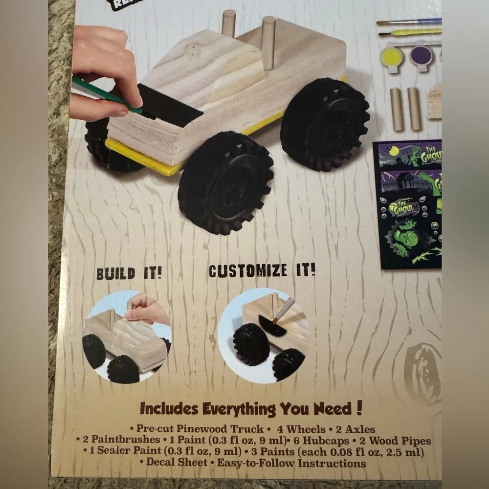 Monster Truck Building Set - Green and Black